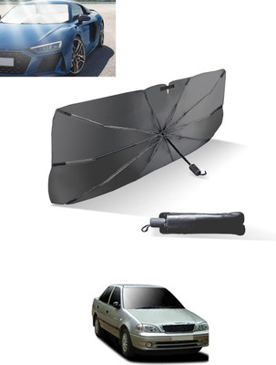 MATIES Windshield Sun Shade For Maruti Suzuki Esteem(Black, Silver)