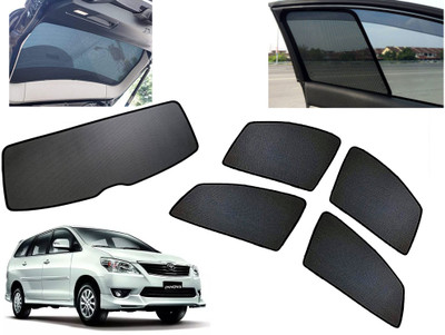AUTO PEARL Side Window, Rear Window Sun Shade For Toyota Innova(Black)
