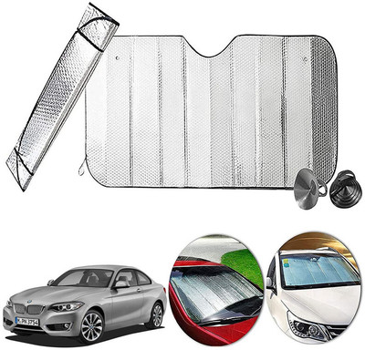 AUTO PEARL Dashboard, Windshield Sun Shade For BMW 2 Series(Silver)