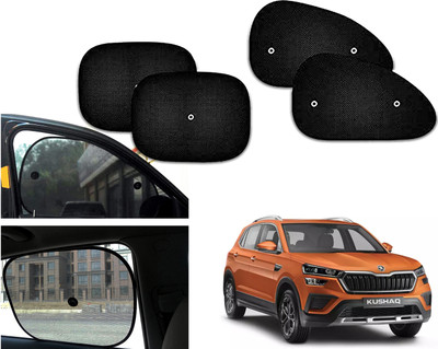 PEEPS STORE Side Window Sun Shade For Skoda Kusaq(Black)
