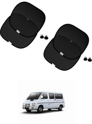 FKOK Side Window Sun Shade For Tata Winger(Black)