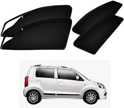 RAKRISH Rear Window, Side Window Sun Shade For Maruti Suzuki WagonR(Black)