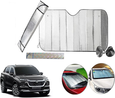 AUTO PEARL Dashboard, Windshield Sun Shade For Maruti Suzuki Vitara(Silver)
