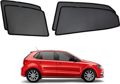 RAKRISH Rear Window, Side Window Sun Shade For Volkswagen Polo(Black)