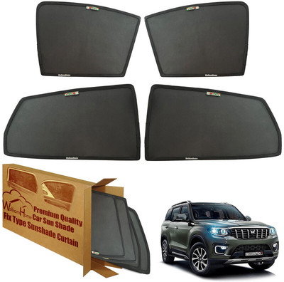 WolkomHome Side Window Sun Shade For Mahindra Scorpio Neo(Black)