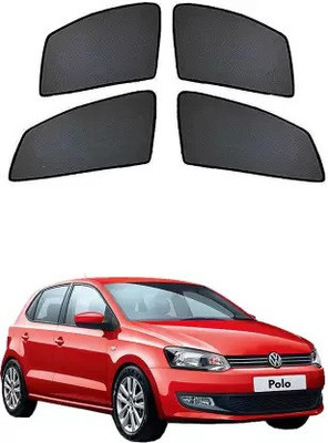 RAKRISH Rear Window, Side Window Sun Shade For Volkswagen Polo(Black)