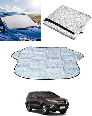 MSNP Windshield Sun Shade For Toyota Universal For Car(Silver)