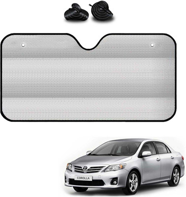 COSMOGEAR Windshield, Dashboard, Rear Window Sun Shade For Toyota Corolla Altis(Silver)