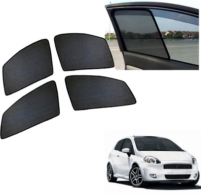 PEEPS STORE Side Window Sun Shade For Fiat Punto(Black)