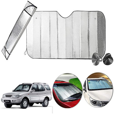 AUTO PEARL Dashboard, Windshield Sun Shade For Chevrolet Sail Hatchback(Silver)