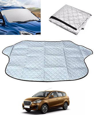 monolive Windshield Sun Shade For Datsun Universal For Car(Silver)
