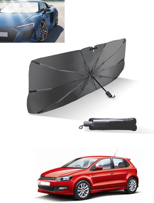 MATIES Windshield Sun Shade For Volkswagen Polo GT(Black, Silver)