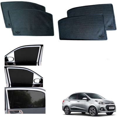 CuboDePlato Side Window Sun Shade For Hyundai Xcent(Black)