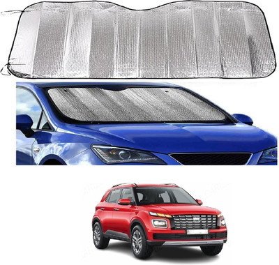 ROSHNEER ENTERPRISES Windshield Sun Shade For Hyundai Venue(Silver)