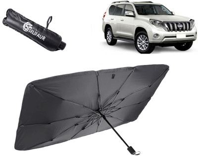 Selifaur Dashboard, Rear Window, Sun Roof, Windshield Sun Shade For Toyota Land Cruiser Prado(Black)