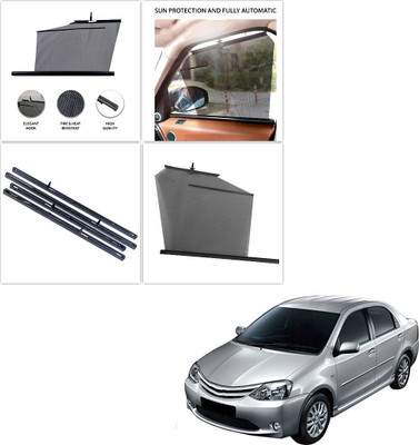 SS FOR YOUR SMART NEEDS Side Window Sun Shade For Toyota Etios(Black)