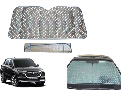 AUTO PEARL Dashboard, Windshield Sun Shade For Maruti Suzuki Vitara(Grey)