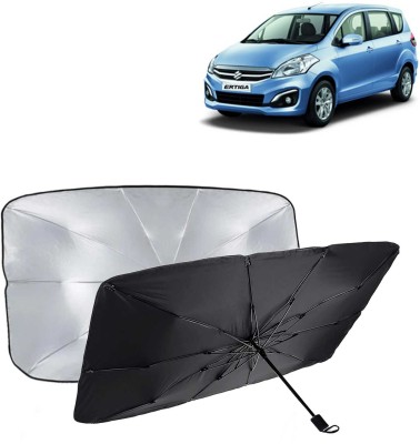 Kingsway Dashboard, Windshield Sun Shade For Maruti Suzuki Ertiga(Black, Silver)