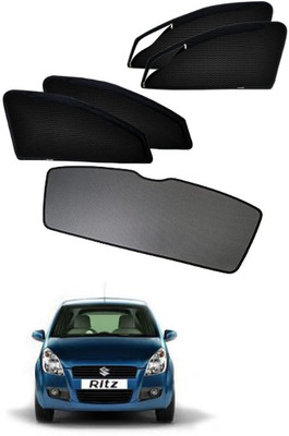 RAKRISH Rear Window, Side Window Sun Shade For Maruti Suzuki Ritz(Black)