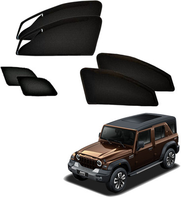 HARKRISH Side Window Sun Shade For Mahindra Thar(Black)