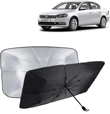 Kingsway Dashboard, Windshield Sun Shade For Volkswagen Passat(Black, Silver)