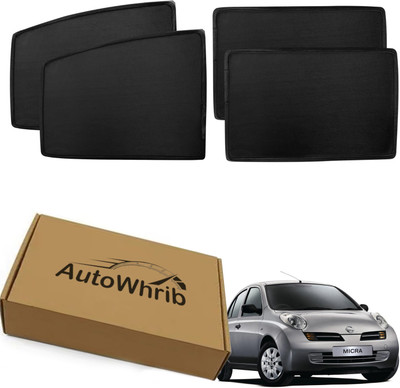 Autowhrib Side Window Sun Shade For Nissan Micra(Black)
