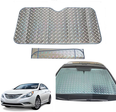 AUTO PEARL Dashboard, Windshield Sun Shade For Hyundai Sonata(Grey)