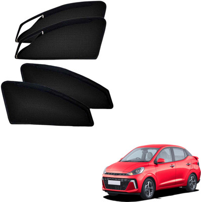 PEEPS STORE Side Window Sun Shade For Hyundai Aura(Black)