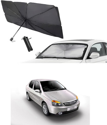 GONAMA Rear Window Sun Shade For Tata Universal For Car(Silver)