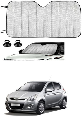 GONAMA Rear Window Sun Shade For Hyundai i20(Silver)
