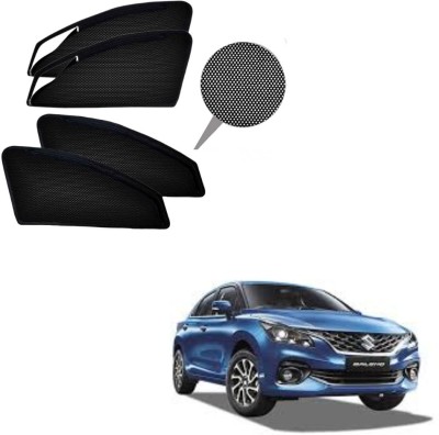 MASS VECHICLE Rear Window, Side Window Sun Shade For Maruti Suzuki Baleno(Black)