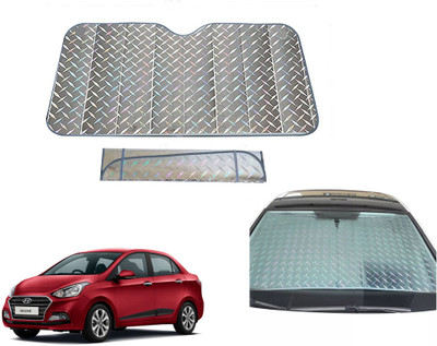 AUTO PEARL Dashboard, Windshield Sun Shade For Hyundai Xcent(Grey)
