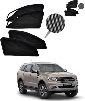 RAKRISH Rear Window, Side Window Sun Shade For Ford Endeavour(Black)