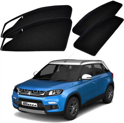 TOP VECHILE Rear Window, Side Window Sun Shade For Maruti Suzuki Vitara Brezza(Black)