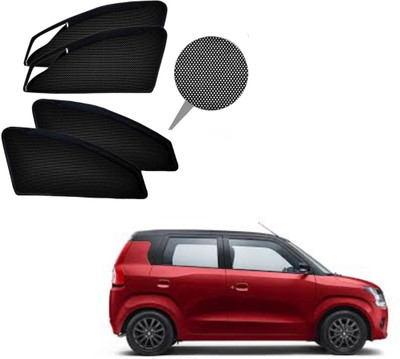RAKRISH Rear Window, Side Window Sun Shade For Maruti Suzuki WagonR(Black)