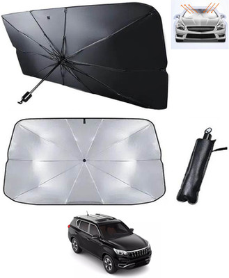 RKPSP Windshield Sun Shade For Mahindra Alturas G4(Silver, Black)