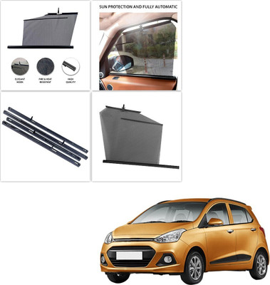 SS FOR YOUR SMART NEEDS Side Window Sun Shade For Hyundai Grand i10(Black)