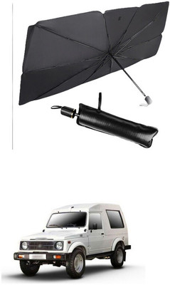 GONAMA Side Window Sun Shade For Maruti Suzuki Gypsy(Black)