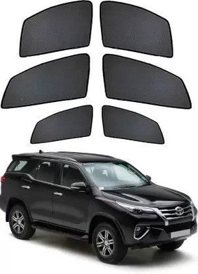 RAKRISH Rear Window, Side Window Sun Shade For Toyota New Fortuner(Black)