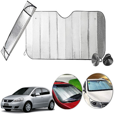 AUTO PEARL Dashboard, Windshield Sun Shade For Maruti Suzuki SX4(Silver)