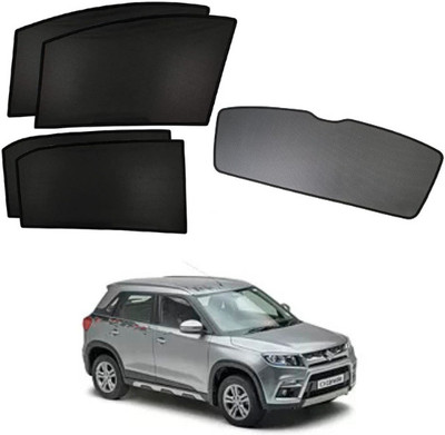 RAKRISH Rear Window, Side Window Sun Shade For Maruti Suzuki Vitara Brezza(Black)