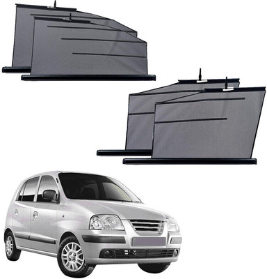 SS FOR YOUR SMART NEEDS Side Window Sun Shade For Hyundai Santro Xing(Black)