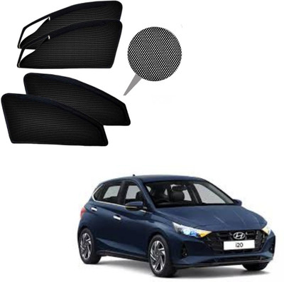 RAKRISH COLLECTION Rear Window, Side Window Sun Shade For Hyundai i20(Black)