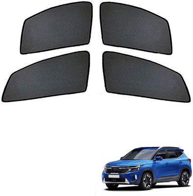 PEEPS STORE Side Window Sun Shade For Kia Seltos(Black)