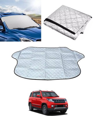 RKPSP Windshield Sun Shade For Mahindra Universal For Car(Silver)