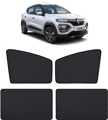 RAKRISH Rear Window, Side Window Sun Shade For Renault Kwid(Black)