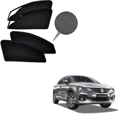 RAKRISH Rear Window, Side Window Sun Shade For Maruti Suzuki Baleno(Black)