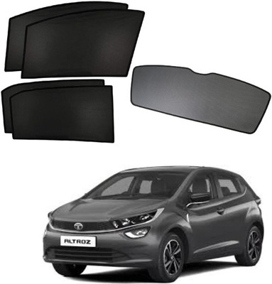 TOP VECHILE Rear Window, Side Window Sun Shade For Tata Altroz(Black)