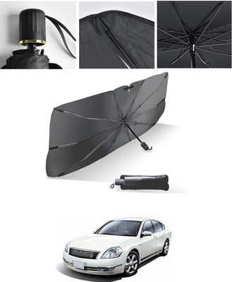 AYW Windshield Sun Shade For Nissan Teana(Black, Silver)