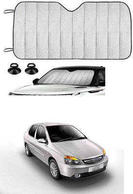 GONAMA Rear Window Sun Shade For Tata Universal For Car(Silver)